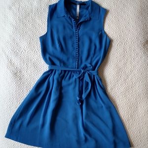 Royal Blue Button Up Dress by Kenzie (S)